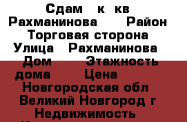 Сдам 1 к. кв. Рахманинова, 3 › Район ­ Торговая сторона › Улица ­ Рахманинова › Дом ­ 3 › Этажность дома ­ 5 › Цена ­ 8 000 - Новгородская обл., Великий Новгород г. Недвижимость » Квартиры аренда   . Новгородская обл.